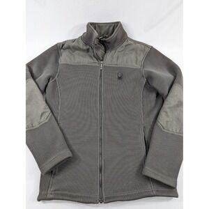 Spyder Mens Sz Small Green Core Sweater Heavy Weight Jacket‎ Zip Up